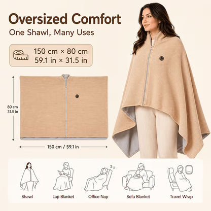 CozyDrape Heated Blanket